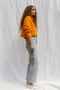 FRANKA ribbed jumper / organic cotton / kumquat