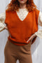 CHICO vest / organic cotton / orange zest