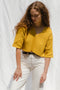 DULCE ribbed top / organic cotton / golden honey