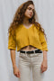 DULCE ribbed top / organic cotton / golden honey