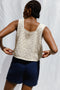 LINA vest / organic cotton / milk