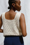 LINA vest / organic cotton / milk