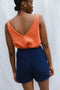 SOLITO vest / organic cotton / coral