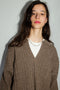 SINCERO ribbed jumper / highland wool / walnut