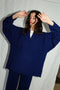 SINCERO ribbed jumper / highland wool / indigo