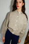 CARMEN cardigan / highland wool / wild oat