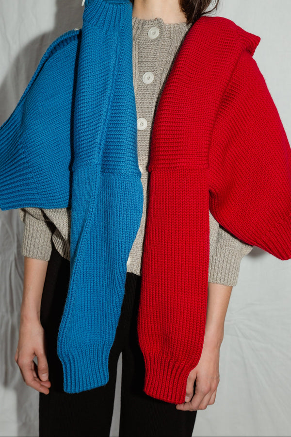 CARMEN cardigan / merino wool / laguna