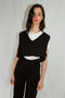 UNO vest / organic cotton / black