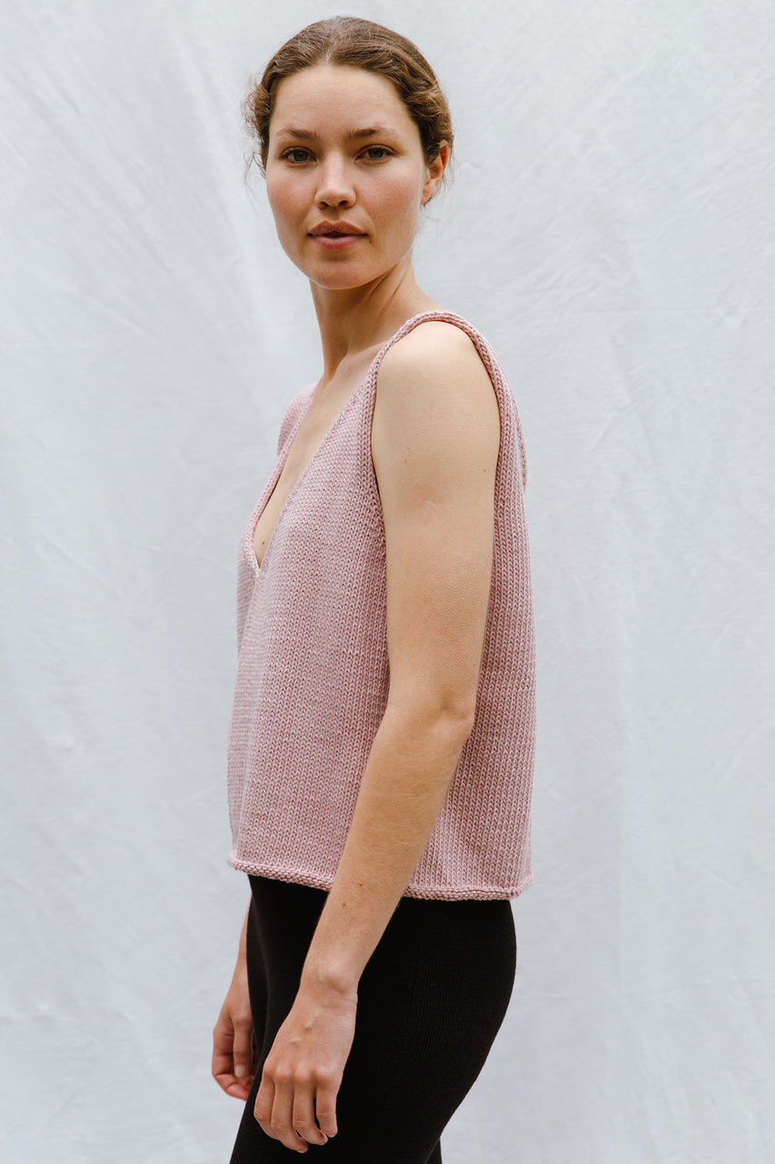 SOLITO vest / organic cotton / magnolia blossom