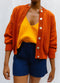 SOLITO vest / organic cotton / kumquat