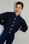 MILAGRO cardigan / highland wool / medianoche