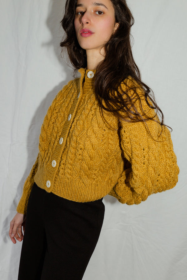 MILAGRO cardigan / highland wool / amaranto