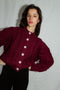 MILAGRO cardigan / highland wool / amarena