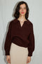MARGO jumper / highland wool / dark cherry plum