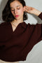MARGO jumper / highland wool / dark cherry plum