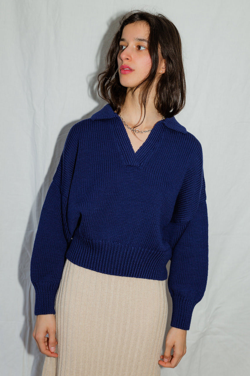 MARGO jumper / highland wool / indigo / samples