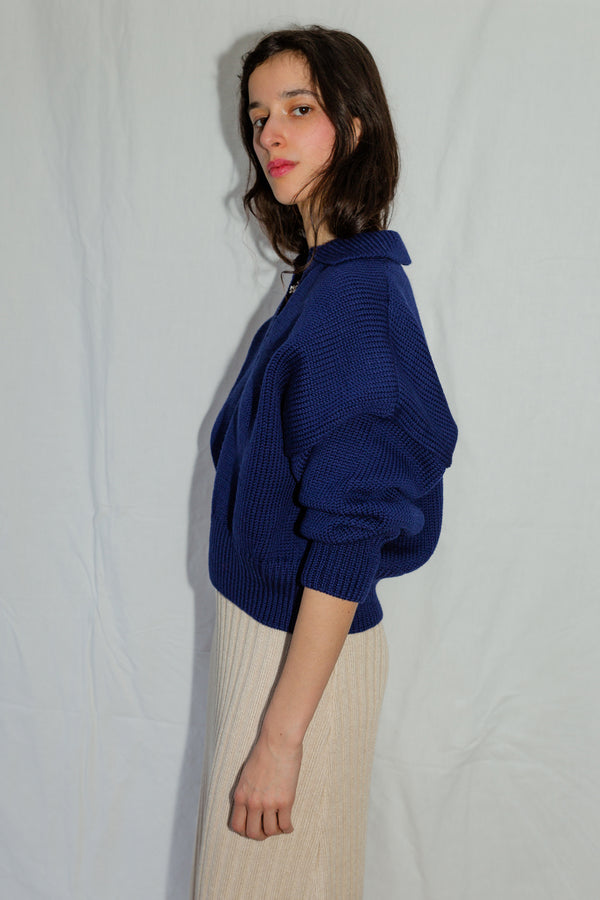 MARGO jumper / highland wool / indigo