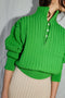 LENNY ribbed jumper / highland wool / lemongrass