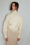 MINI NORA turtleneck / alpaca & pima cotton / milk