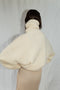 MINI NORA turtleneck / alpaca & pima cotton / milk