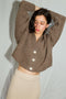 MINI ROSALIA cardigan / highland wool / walnut