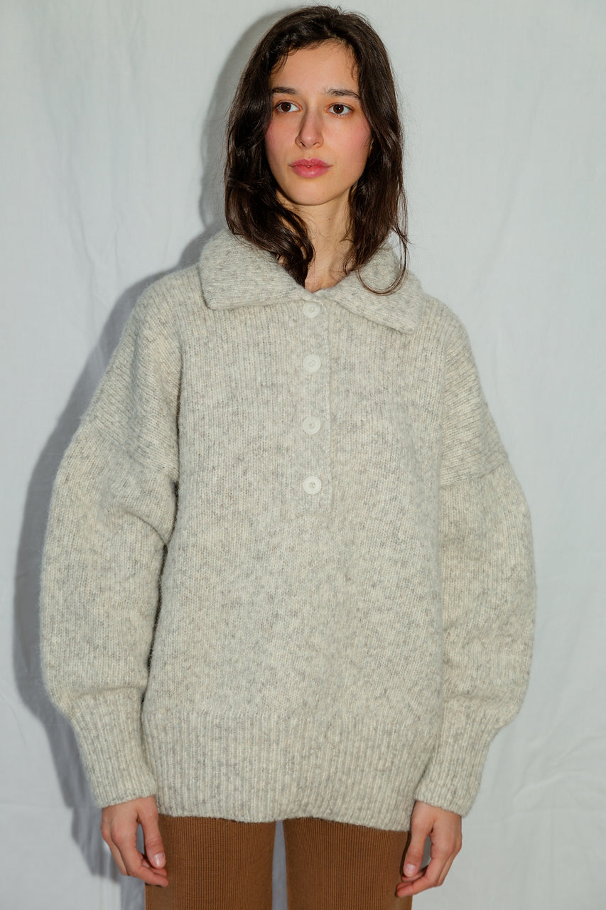 JUANA jumper / alpaca & pima cotton / cloud