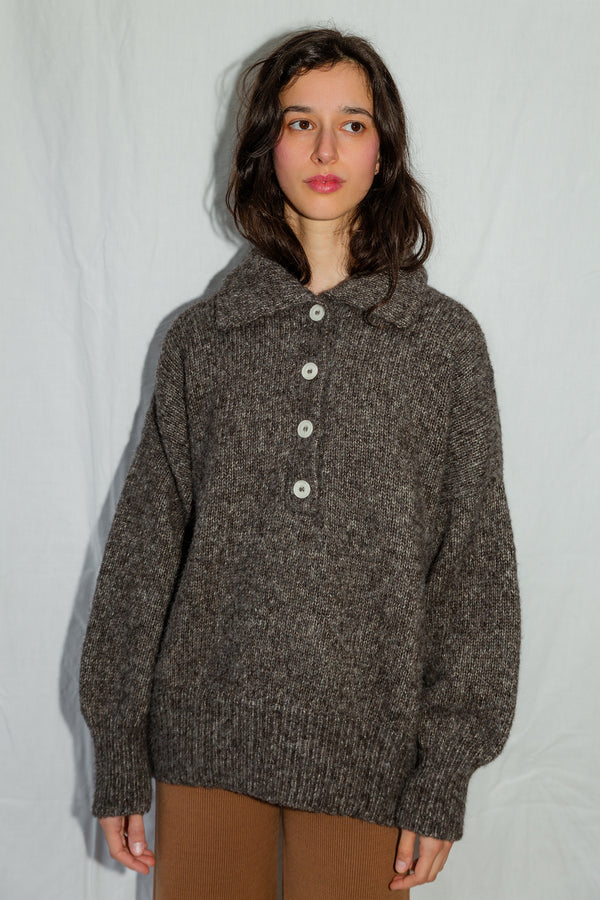 JUANA jumper / alpaca & pima cotton / kukicha