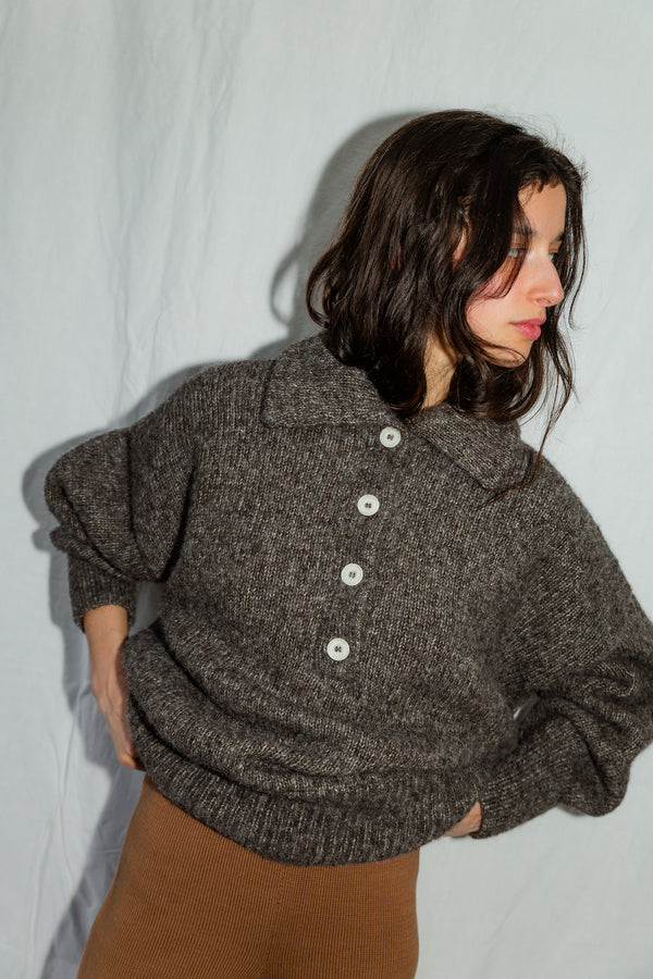 JUANA jumper / alpaca & pima cotton / kukicha