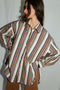SANTIAGO big shirt / organic indian cotton / 90s stripes