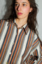 SANTIAGO big shirt / organic indian cotton / 90s stripes