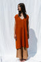 ZULMA vest dress / organic cotton / orange zest