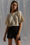 LINA BOLERO mini cardigan / organic cotton / milk