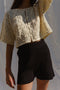 LINA BOLERO mini cardigan / organic cotton / milk