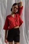 CALI mini cardigan / organic cotton / sweet paprika
