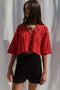 CALI mini cardigan / organic cotton / sweet paprika