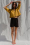 CALI mini cardigan / organic cotton / golden honey