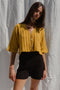 CALI mini cardigan / organic cotton / golden honey