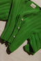 CALI mini cardigan / organic cotton / cilantro