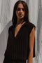RIO vest / organic cotton / black