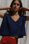LUIZA top / organic cotton / midnight
