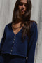 LUCA cardigan / organic cotton / midnight