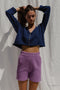 LUCA cardigan / organic cotton / midnight