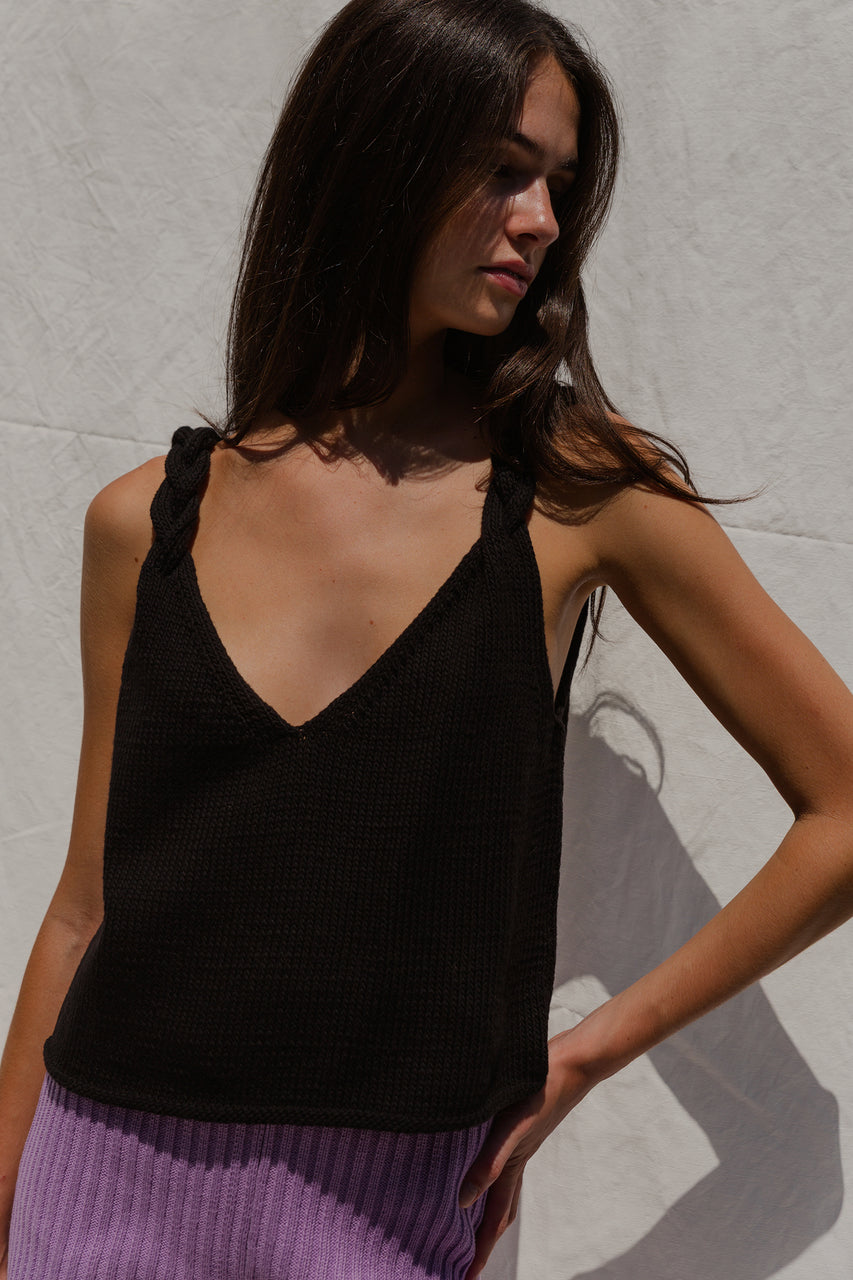SOLITO TRENZA / organic cotton / black