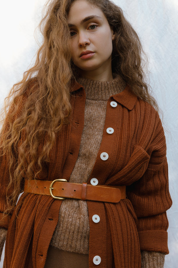 NENNA shirt / highland wool / sandalwood