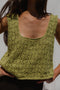 LINA vest cardigan / organic cotton / pistachio
