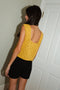 LINA vest cardigan / organic cotton / golden honey