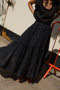 SURYA top / indian linen / black