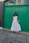 FLAMENCA skirt / organic indian cotton / crema de coco chequered
