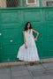 FLAMENCA skirt / organic indian cotton / crema de coco chequered
