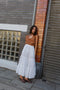 FLAMENCA skirt / organic indian cotton / crema de coco chequered